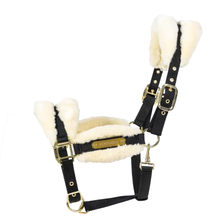 Kentucky - Licol en peau de mouton en nylon doux