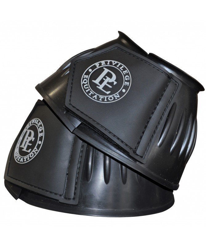 Privilège Equitation - Cloches striées fines avec velcro (la paire)
