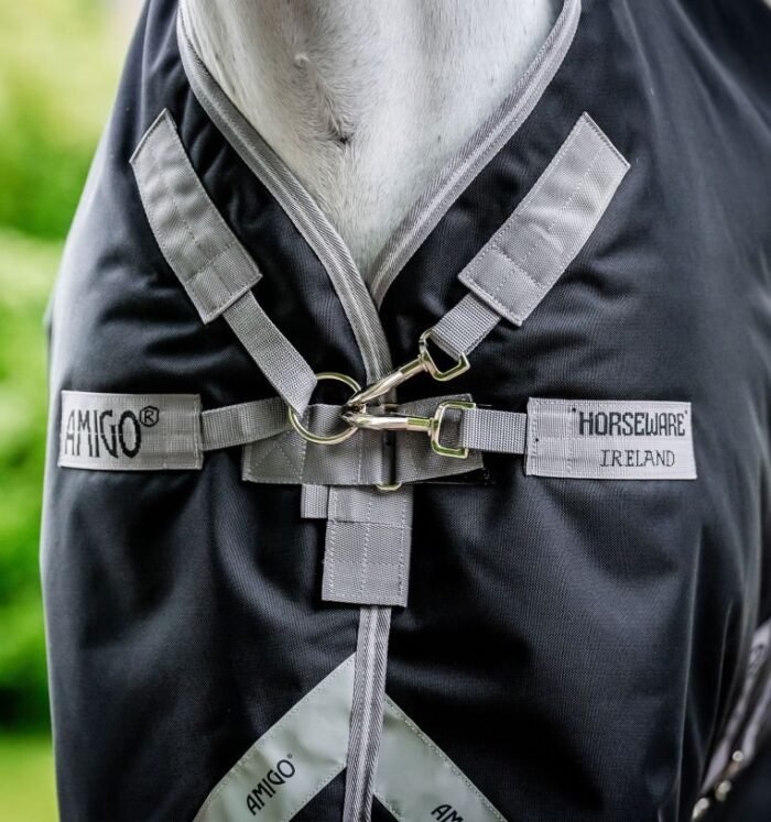Horseware - Couverture d'extérieur avec cou Amigo Bravo 12 plus Heavy 400g – Image 8