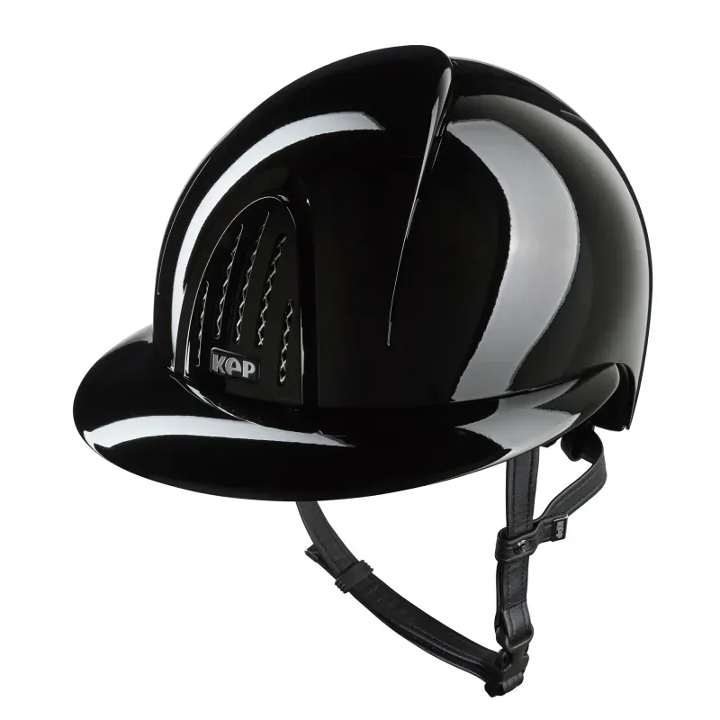 KEP - Casque Smart Nova - Noir brillant - Visière polo - Jugulaire noire
