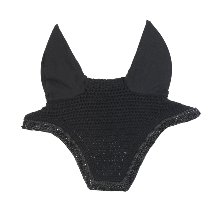 Kentucky Horsewear - Bonnet Glitter Stone - Noir - Anti-bruit - Soundless