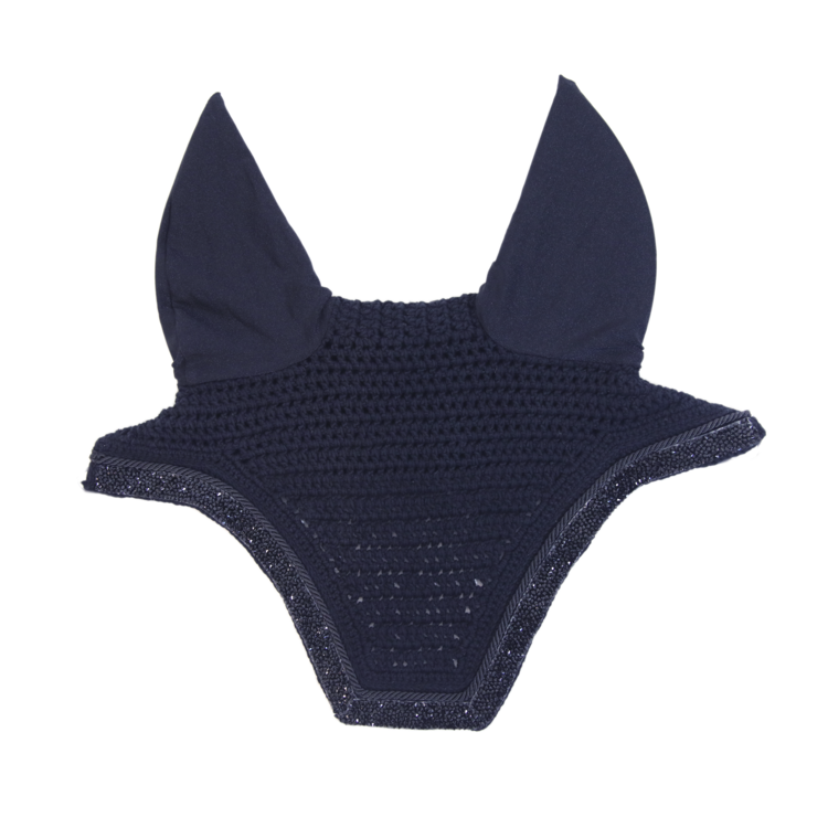 Kentucky Horsewear - Bonnet Glitter Stone - Bleu Marine - Anti-bruit - Soundless