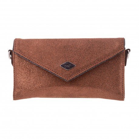 Penelope - Pochette téléphone "New Phone Pocket Glitter" - Cognac