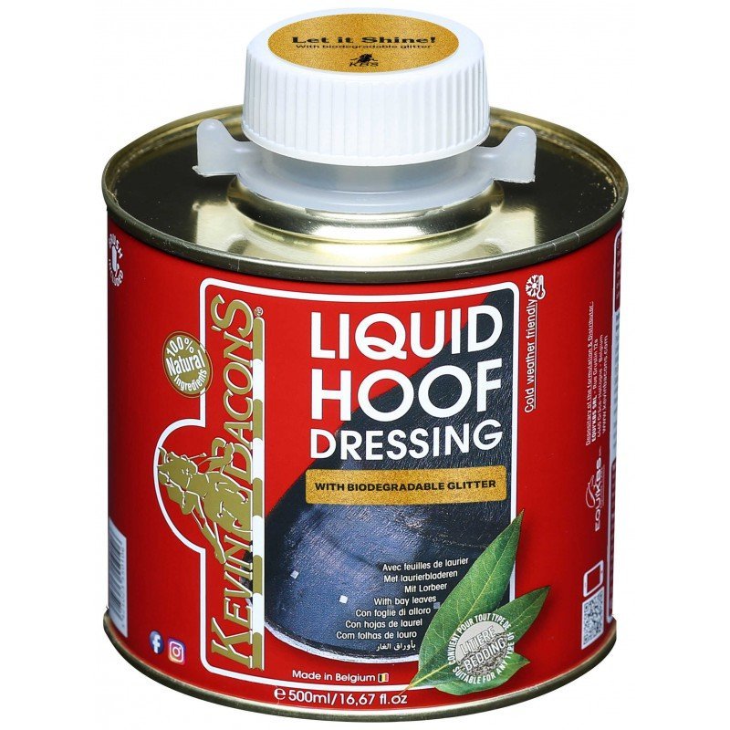 Kevin Bacon's - Huile pour sabots Hoof Dressing Liquide pailleté 500ml