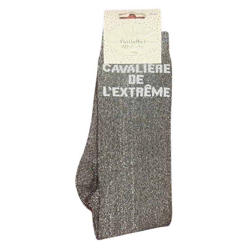 Paillettes Attitude - Chaussettes d'équitation "Cavalière de l'extreme"