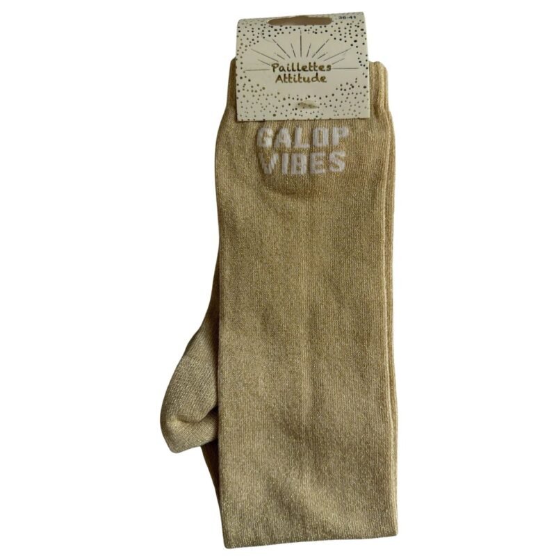 Paillettes Attitude - Chaussettes d'équitation "Galop vibes"