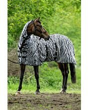 HKM - Couverture et couvre-cou anti-mouches -Zebra-