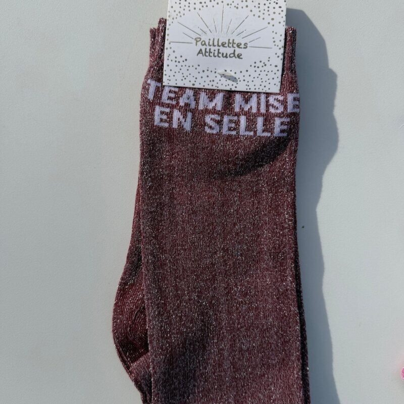 Paillettes Attitude - Chaussettes d'équitation "Team mise en selle"