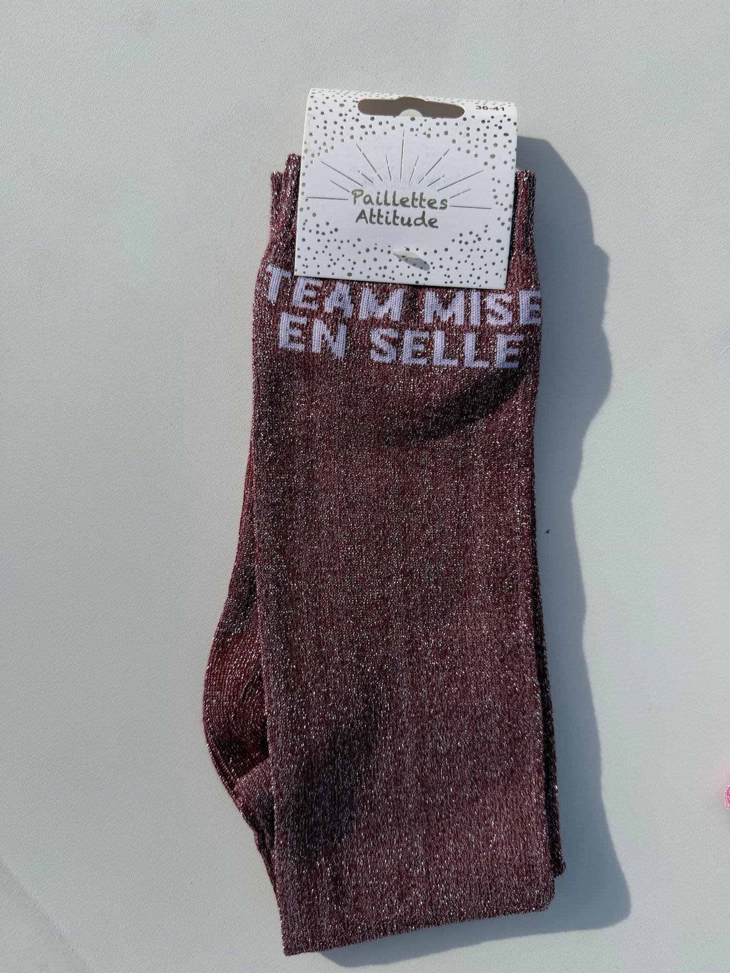 Paillettes Attitude - Chaussettes d'équitation "Team mise en selle"