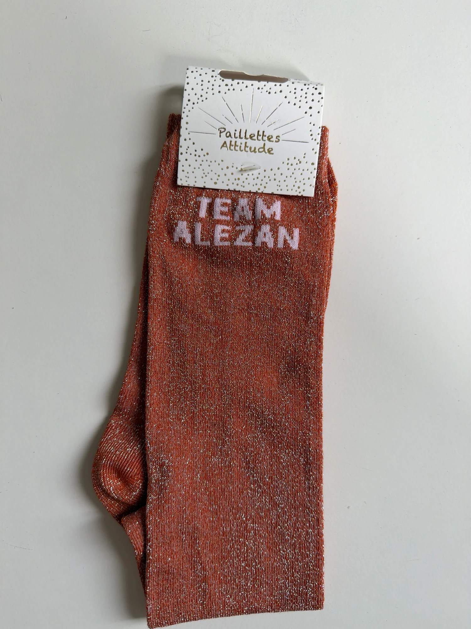 Paillettes Attitude - Chaussettes d'équitation "Team alezan"