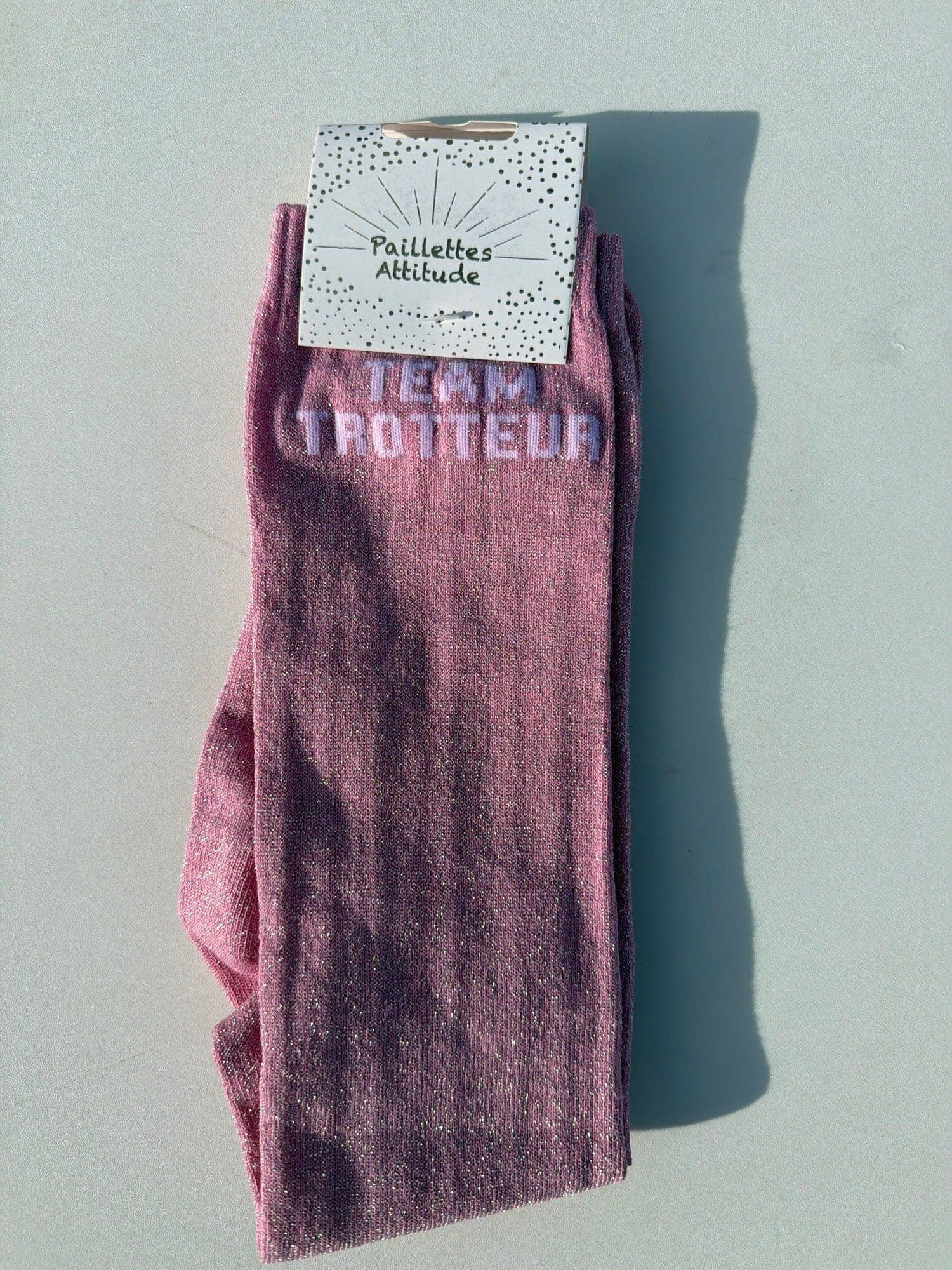 Paillettes Attitude - Chaussettes d'équitation "Team trotteur"