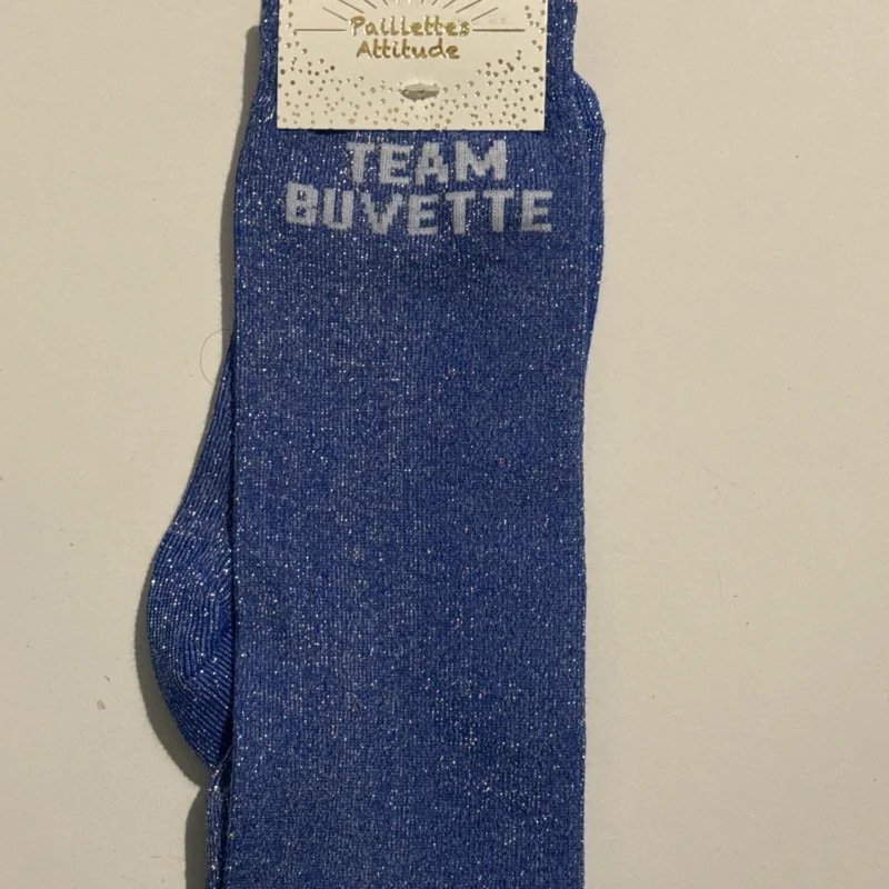 Paillettes Attitude - Chaussettes d'équitation "Team Buvette"