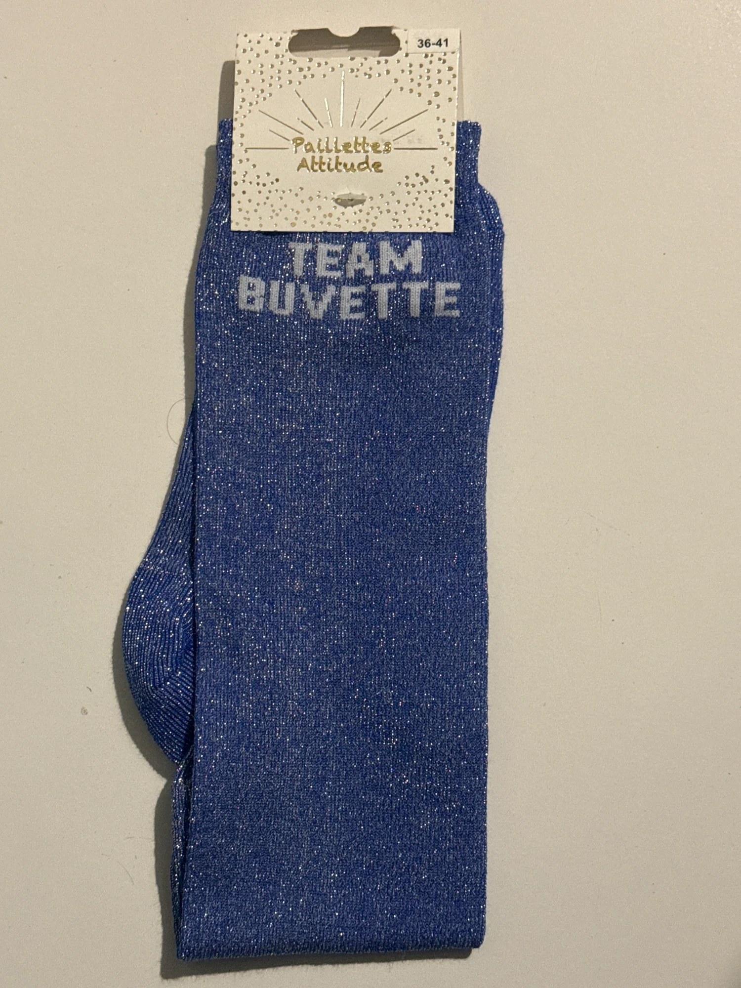 Paillettes Attitude - Chaussettes d'équitation "Team Buvette"