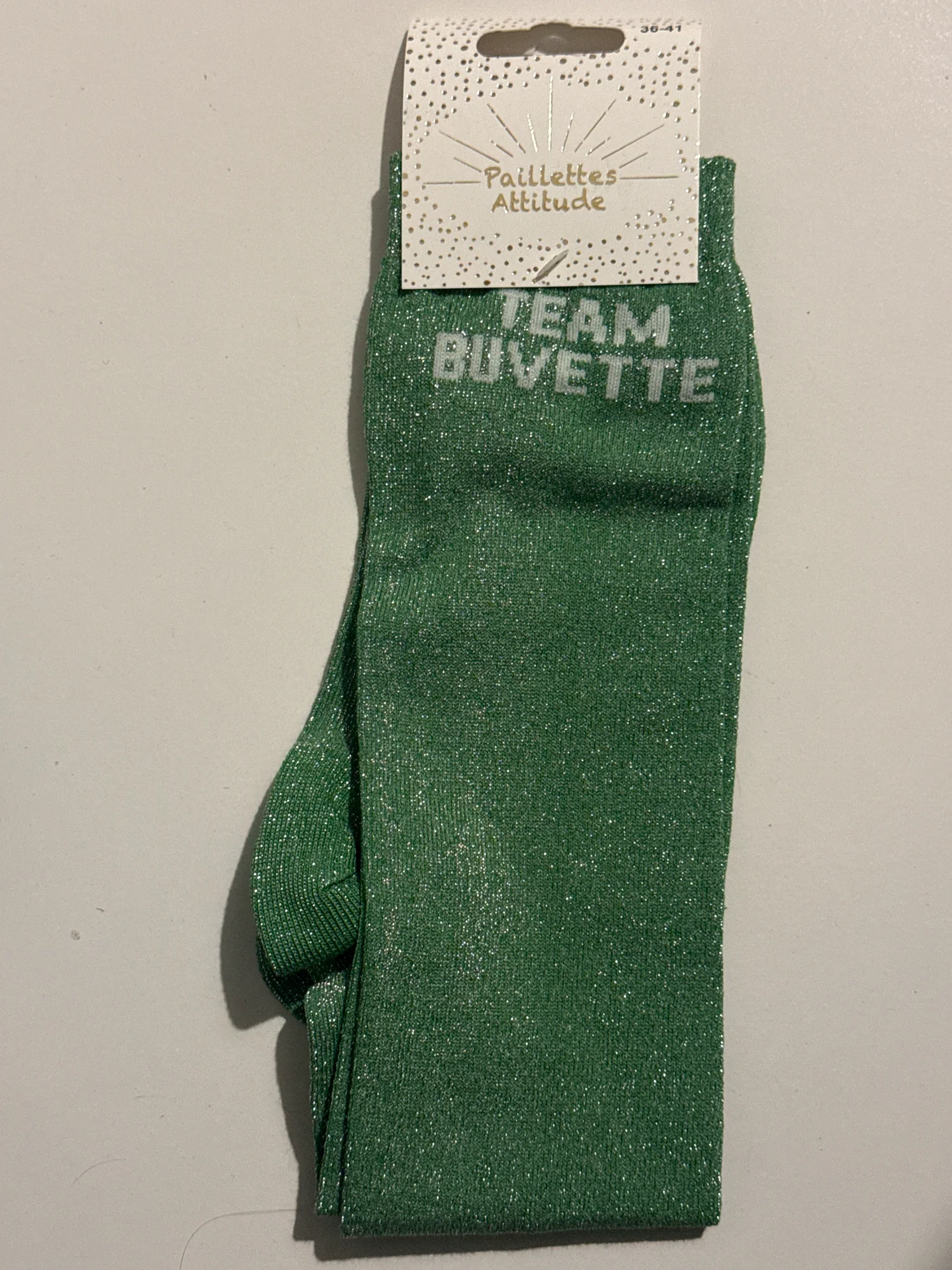 Paillettes Attitude - Chaussettes d'équitation "Team Buvette" – Image 2