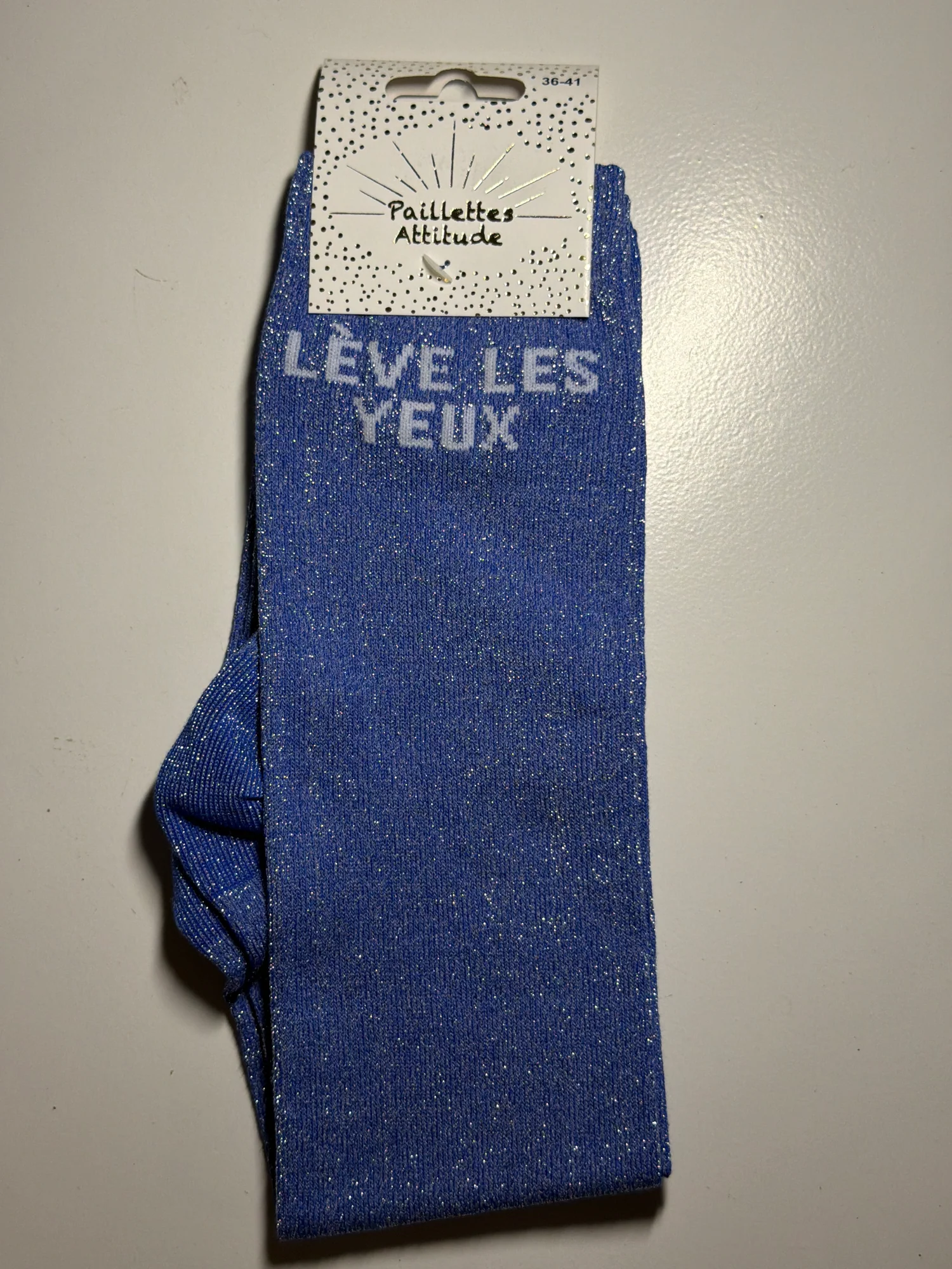 Paillettes Attitude - Chaussettes d'équitation "Lève les yeux"