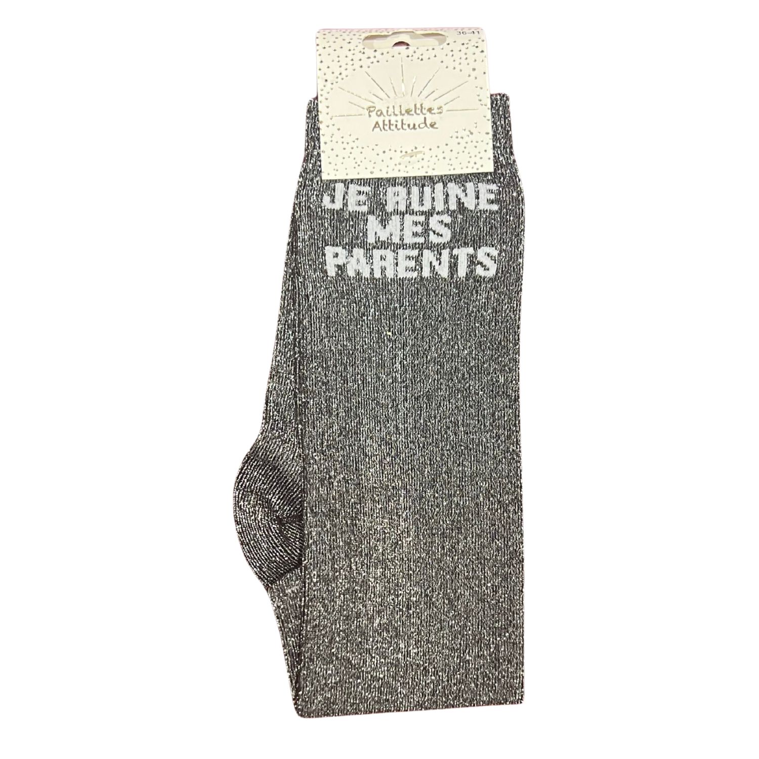 Paillettes Attitude - Chaussettes d'équitation "Je ruine mes parents" – Image 4
