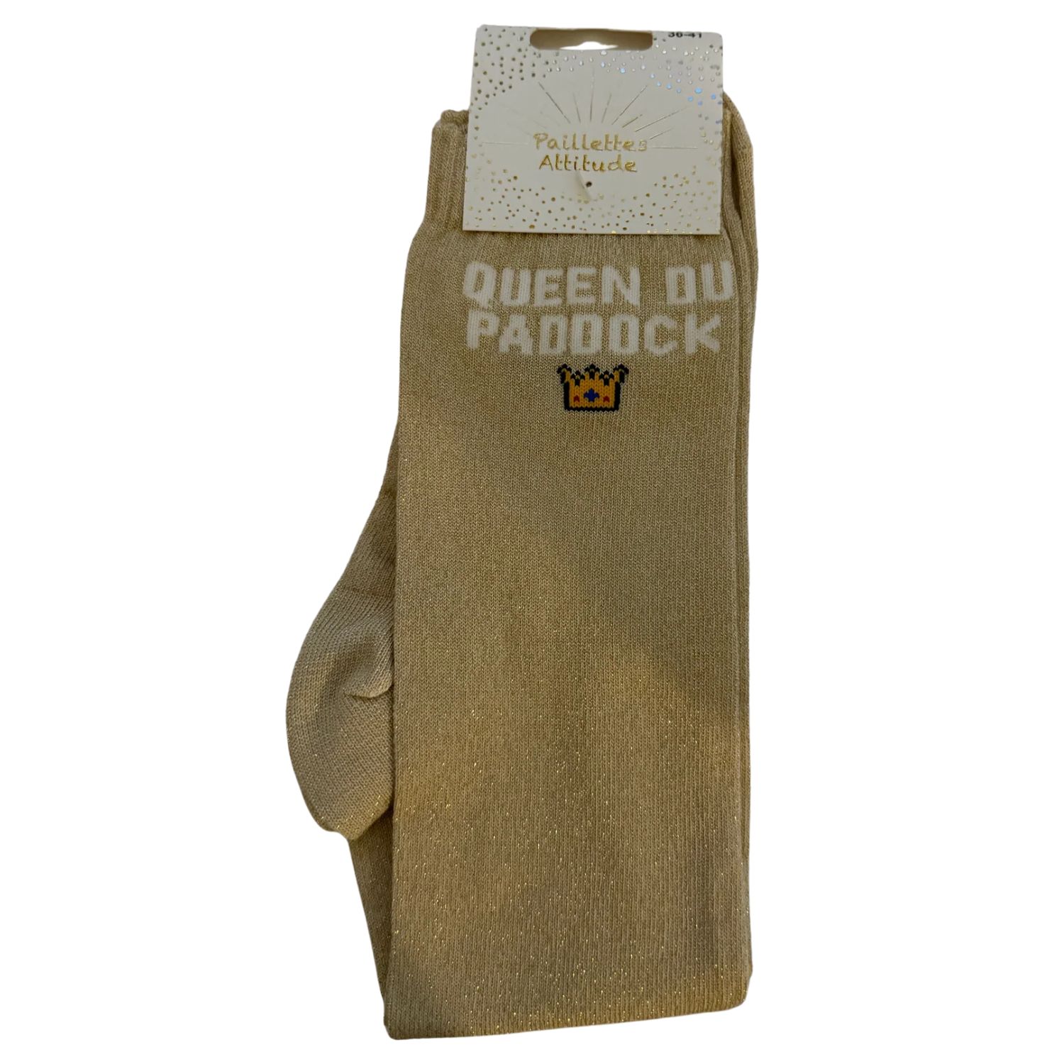 Paillettes Attitude - Chaussettes d'équitation "Queen du paddock" – Image 2