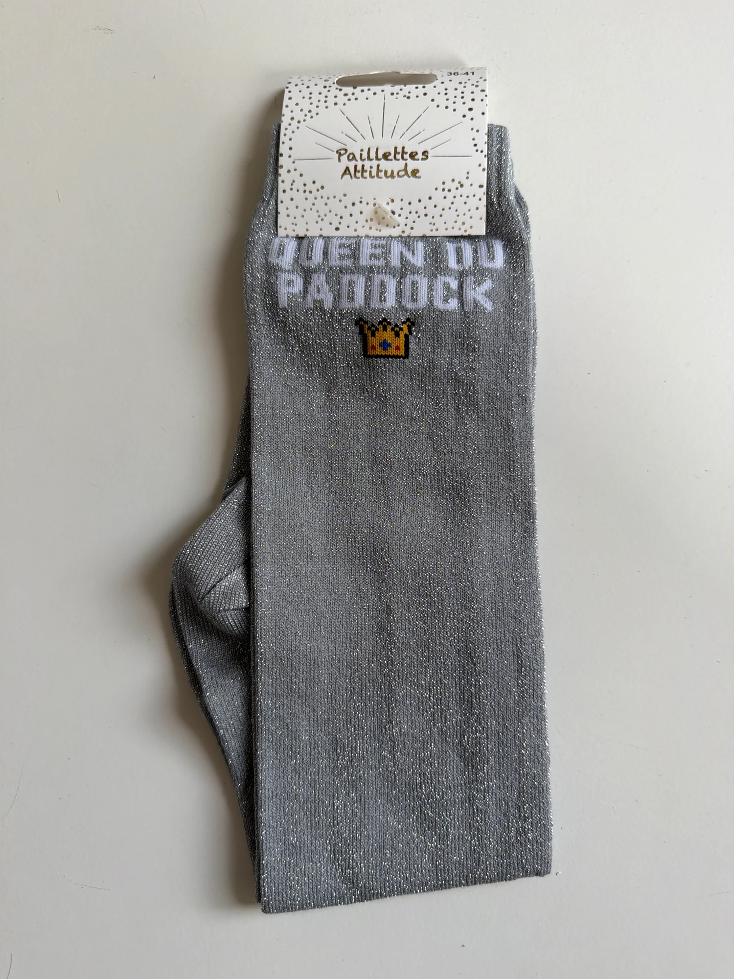 Paillettes Attitude - Chaussettes d'équitation "Queen du paddock"