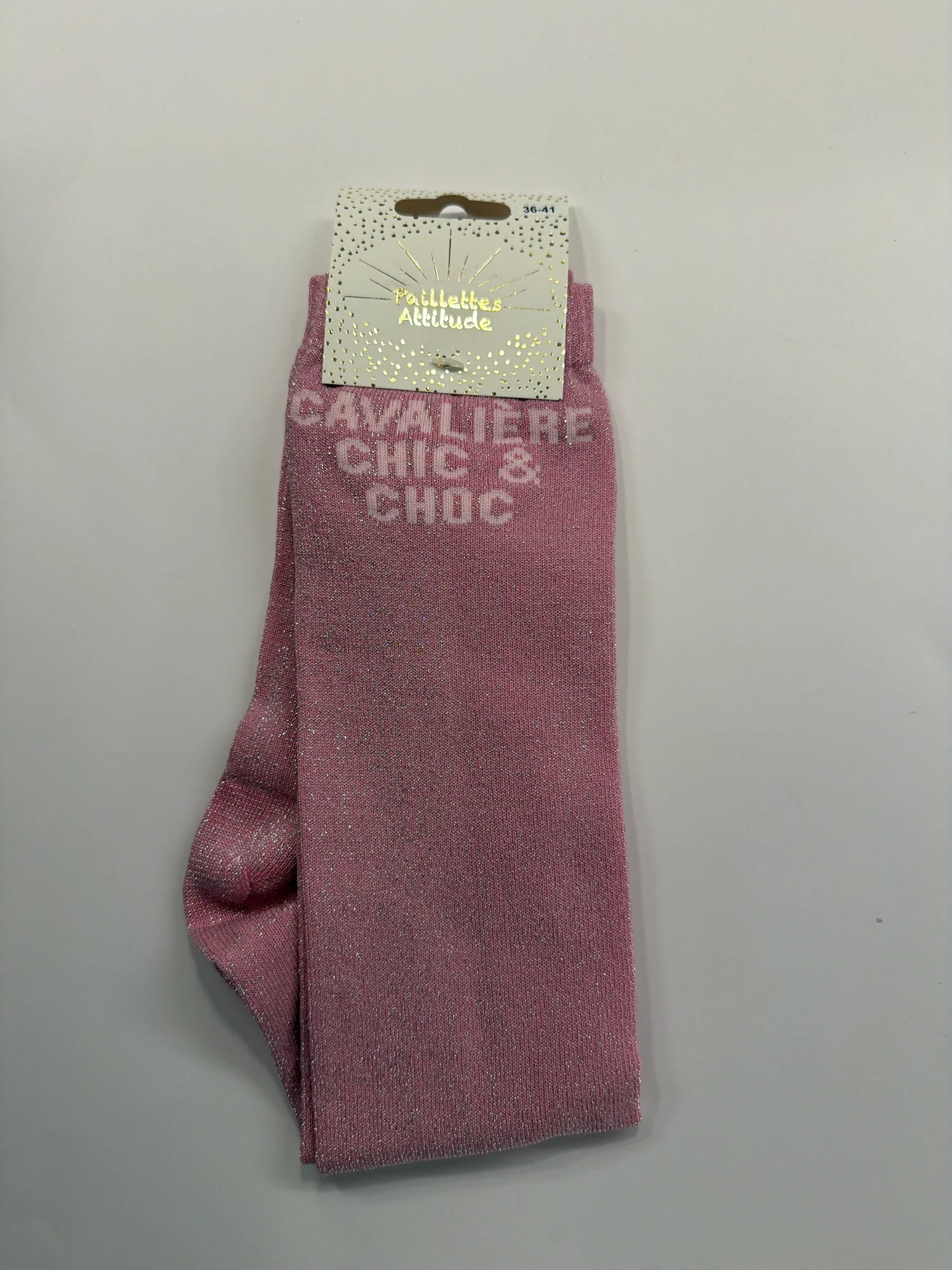 Paillettes Attitude - Chaussettes d'équitation "Cavalière chic & choc"
